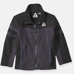 Reebok. Little Boys. Black Fleece Jacket. Size 5/6.